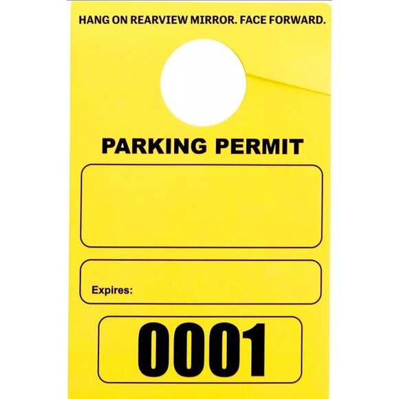 Parking Permit Pass Hang Tag Office Business, Apartment 0414 Total Tags - Picture 6 of 7